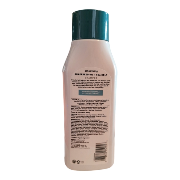 Smooth Shampoo, Grapeseed Oil + Sea Kelp, 16 fl oz‎ (473 ml) - Picture 4 of 4